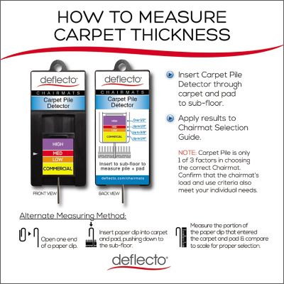 Image showing  Vinyl Duramat Moderate Use Chair Mat for Low Pile Carpet, Smooth Beveled Edge