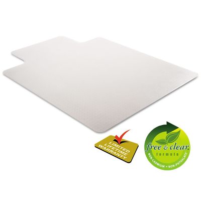 Image showing  Vinyl Duramat Moderate Use Chair Mat for Low Pile Carpet, Smooth Beveled Edge