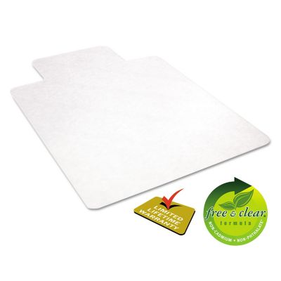Image showing  Vinyl EconoMat All-Day Use Chair Mat for Hard Floors, Classic Straight Edge Finish