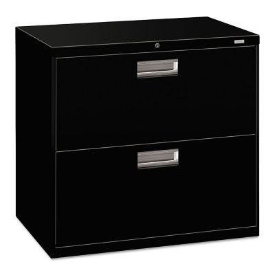 HON 600 Series 2-Drawer Lateral File Cabinet, Steel Ball Bearing Suspension, 30 in., Mechanical Interlock