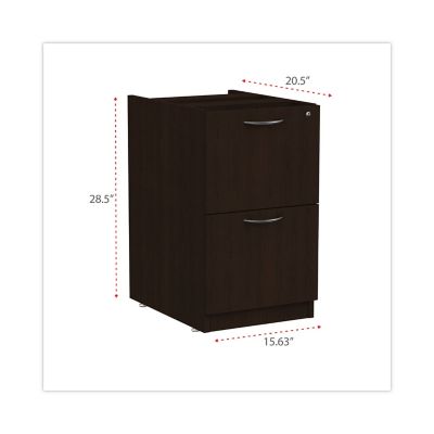 Image showing  Valencia Full Pedestal File/File Drawer, Textured Wood-Grain Laminate