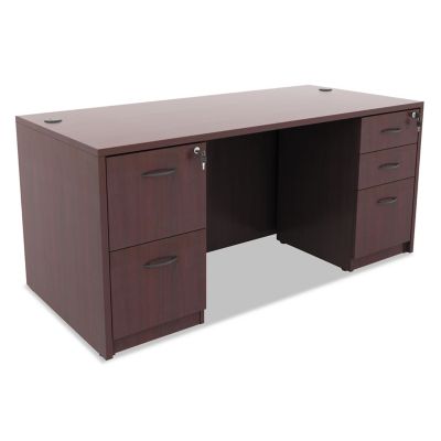 Image showing 7 th Alera Valencia Full Pedestal File/File Drawer, Textured Wood-Grain Laminate