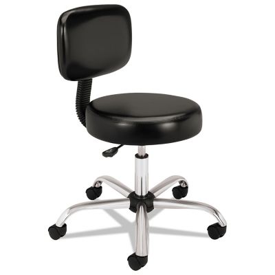 HON Adjustable Task/Lab Stool with Back, Supports Up to 250 lb.