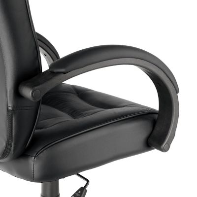 Image showing  Strada Series Swivel and Tilt High-Back Top-Grain Leather Chair, Supports Up to 275 lb.