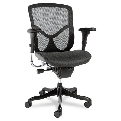 Alera EQ Series Ergonomic Mesh Mid-Back Multifunction Chair, Supports Up to 250 lb -  EQA42ME10B
