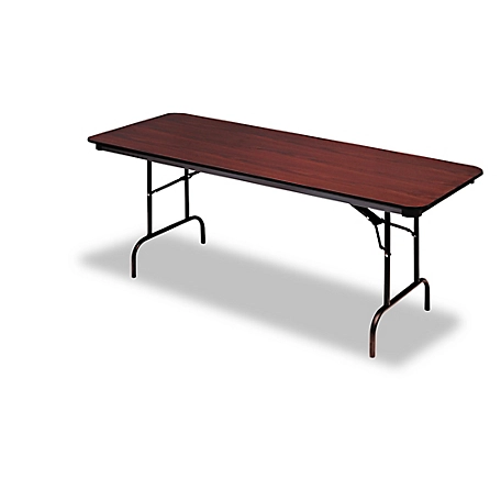 Iceberg Premium Wood Laminate Folding Table, Rectangular, 30 x 96in.