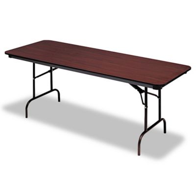 Iceberg Premium Wood Laminate Rectangular Folding Table, 30 in. x 72 in.