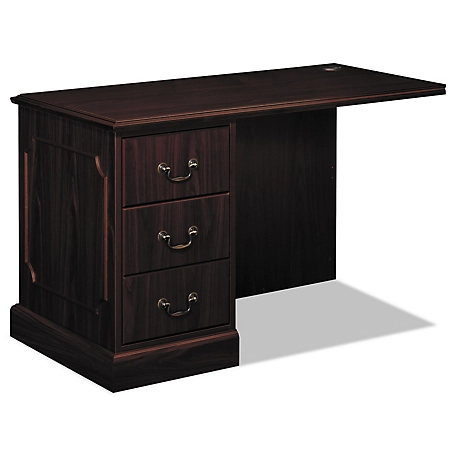 HON 94000 Series L-Shaped Workstation Left Return, Mahogany, 24 in. D x 48 in. W x 29.5 in. H, 154 lb.