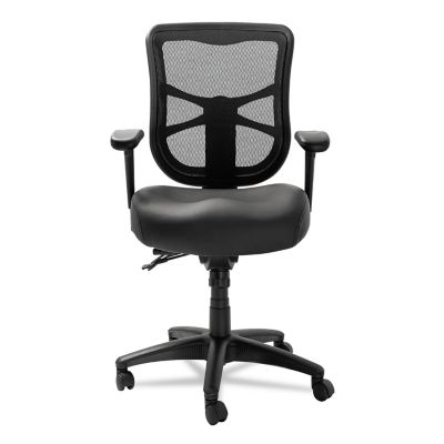 Image showing  Elusion Series Mesh/Leather Mid-Back Multifunction Chair, Supports Up to 275 lb.