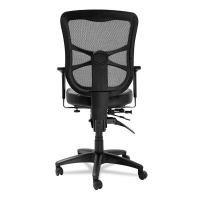 Image showing  Elusion Series Mesh/Leather Mid-Back Multifunction Chair, Supports Up to 275 lb.