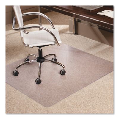 ES Robbins Multi-Task Series Anchorbar Chair Mat for Carpet, Crystal Edge, Clear