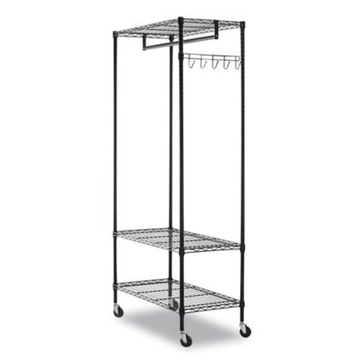 Image showing  5-Hook Wire Shelving Garment Rack