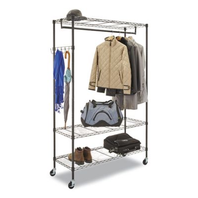 Image showing  5-Hook Wire Shelving Garment Rack
