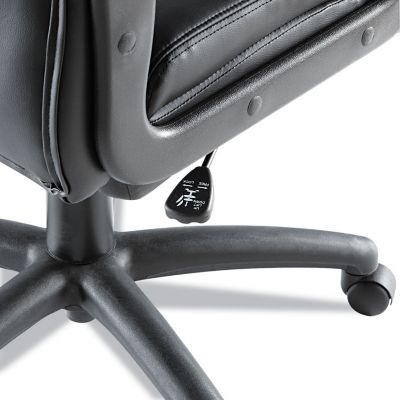 Image showing 1 th Alera Fraze Executive Swivel and Tilt High-Back Leather Chair, Supports Up to 275 lb., Black