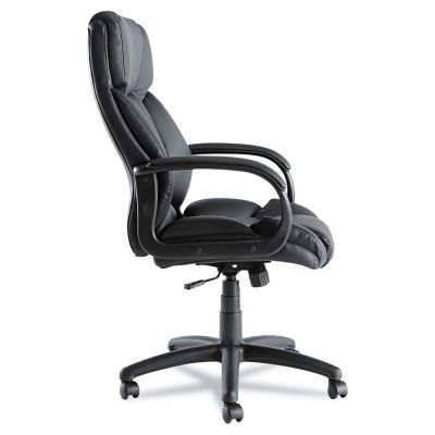 Image showing 3 th Alera Fraze Executive Swivel and Tilt High-Back Leather Chair, Supports Up to 275 lb., Black