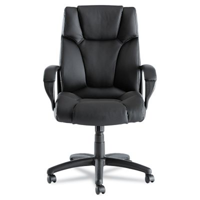Image showing 7 th Alera Fraze Executive Swivel and Tilt High-Back Leather Chair, Supports Up to 275 lb., Black