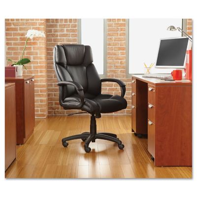 Image showing 8 th Alera Fraze Executive Swivel and Tilt High-Back Leather Chair, Supports Up to 275 lb., Black