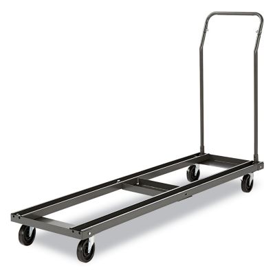 Image showing 4 th Alera 600 lb. Capacity Chair and Table Cart, 20.86 in. x 50.78 in. x 72.04 in., Black
