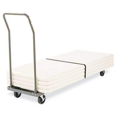 Image showing 7 th Alera 600 lb. Capacity Chair and Table Cart, 20.86 in. x 50.78 in. x 72.04 in., Black