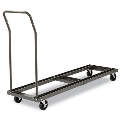 Image showing 9 th Alera 600 lb. Capacity Chair and Table Cart, 20.86 in. x 50.78 in. x 72.04 in., Black