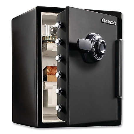 SentrySafe 2 cu. ft. Water-Resistant Fire-Safe with Combination Access, 18.6 in. x 19.3 in. x 23.8 in., Black