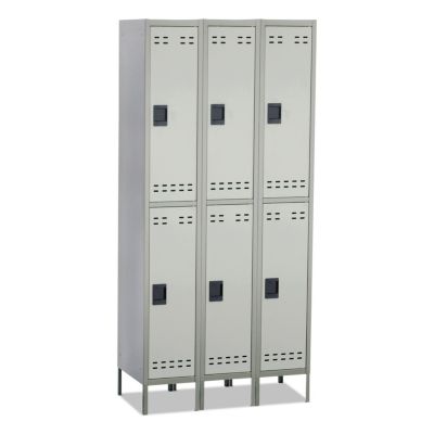 Safco Double-Tier 3-Column Locker, Steel