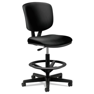 HON Volt Series Leather Adjustable Task Stool, Supports Up to 275 lb.