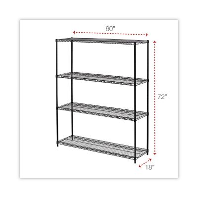 Image showing  4-Shelf All-Purpose Wire Shelving Starter Kit