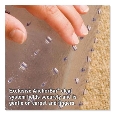 Image showing  Vinyl Natural Origins Chair Mat with Lip for Carpet, Straight Edge