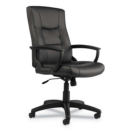 Alera YR Series Executive Swivel and Tilt High-Back Leather Chair, Supports Up to 275 lb.