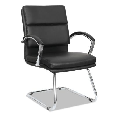 Alera Neratoli Slim Profile Guest Chair, Waterfall Seat, Padded Arm Caps -  NR4319