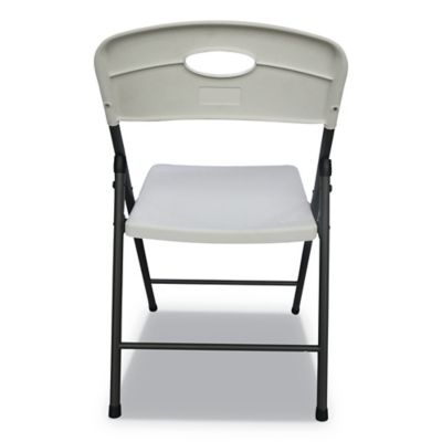 Image showing 3 th Alera Molded Resin Folding Chair, Steel Frame