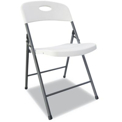 Image showing 4 th Alera Molded Resin Folding Chair, Steel Frame