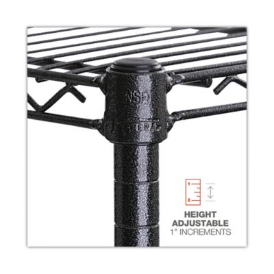 Image showing 2 th Alera 48 in. x 18 in. x 72 in. 6-Shelf NSF Certified Wire Shelving Kit, Supports Up to 600 lb.