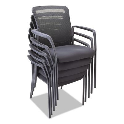 Image showing 6 th Alera Mesh Guest Stacking Chair, Supports Up to 275 lb.