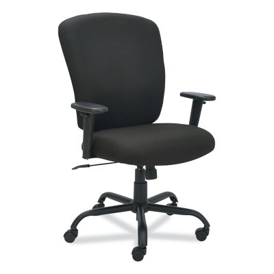 Alera Mota Series Big and Tall Chair, Supports Up to 450 lb., Black Seat, Black Back, Black Base