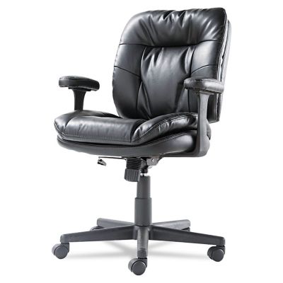 Image showing  Bonded Leather Swivel and Tilt Executive Chair, Supports Up to 250 lb.