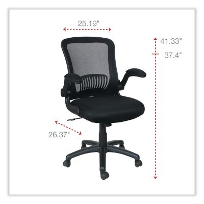 Image showing  EB-E Series Mesh Swivel and Tilt Mid-Back Chair, Supports Up to 275 lb.
