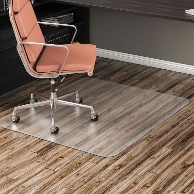 Alera Vinyl All-Day Use Non-Studded Chair Mat for Hard Floors, Classic Straight Edge Finish