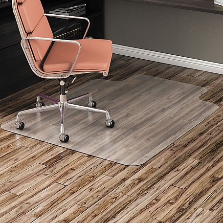 Alera Vinyl All-Day Use Non-Studded Chair Mat for Hard Floors, Classic Straight Edge Finish