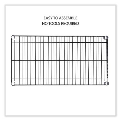 Image showing 3 th Alera 5-Shelf Wire Shelving Kit with Casters and Shelf Liners, 36 in.
