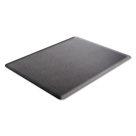 Deflecto Vinyl Ergonomic Sit-Stand Cushioned Mat, 3/8 in. Support Foam, DEFCM24142BLKSS
