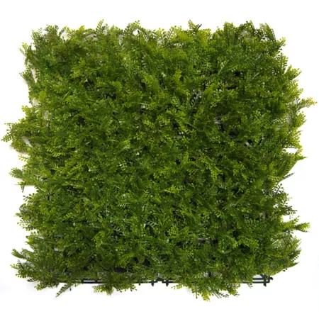 Greensmart Dekor 19.68 in x 19.68 in Fern style wall panels with artificial foliage 4 pieces. Perennials