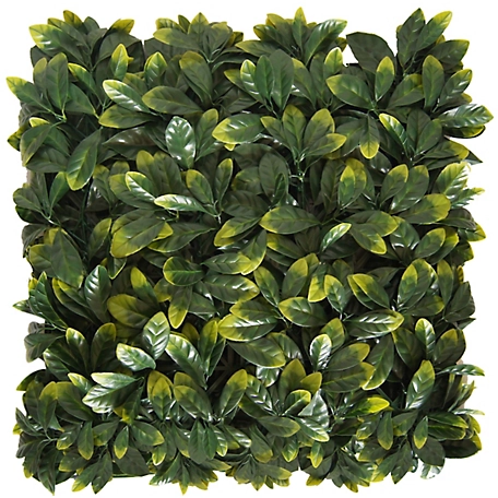 Greensmart Dekor 19.68 in. x 19.68 in. Artificial Foliage Lemon Style Wall Panels, 4 pc.