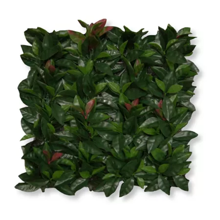 Greensmart Dekor 19.68 in x 19.68 in Laurel style wall panels with artificial foliage 4 pieces. Perennials