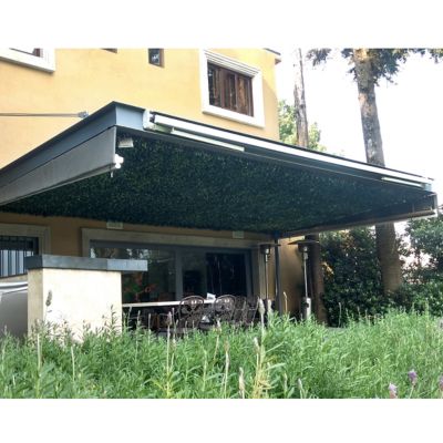 Image showing  26 in. x 51 in. Expandable Faux Lemon Leaf Lattice Screen