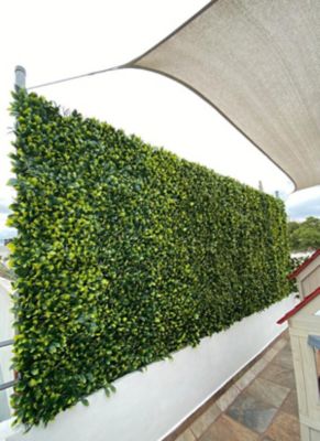 Image showing 5 th Greensmart Dekor 26 in. x 51 in. Expandable Faux Lemon Leaf Lattice Screen