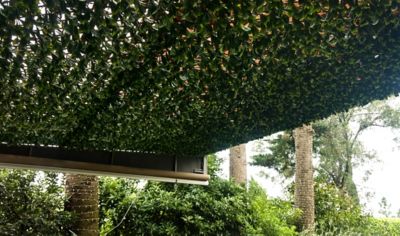 Image showing 6 th Greensmart Dekor 26 in. x 51 in. Expandable Faux Lemon Leaf Lattice Screen