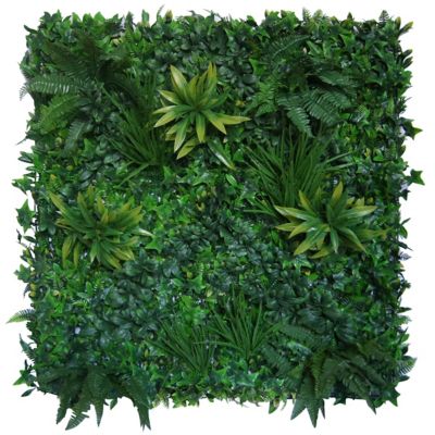 Greensmart Dekor 39.7 in. x 39.7 in. Artificial Foliage Jade Style Wall Panel
