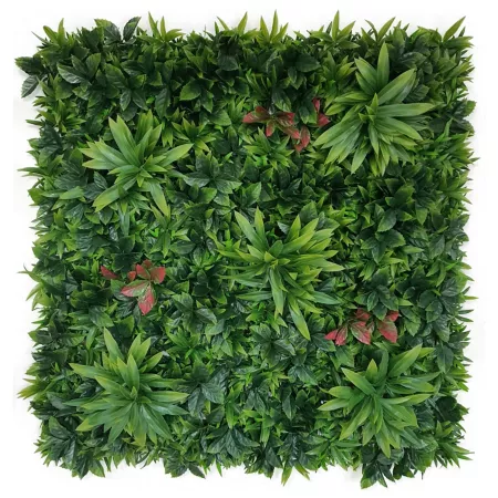 Greensmart Dekor 39.7" x 39.7" Faux Foliage Onyx Style Wall Panel Perennials